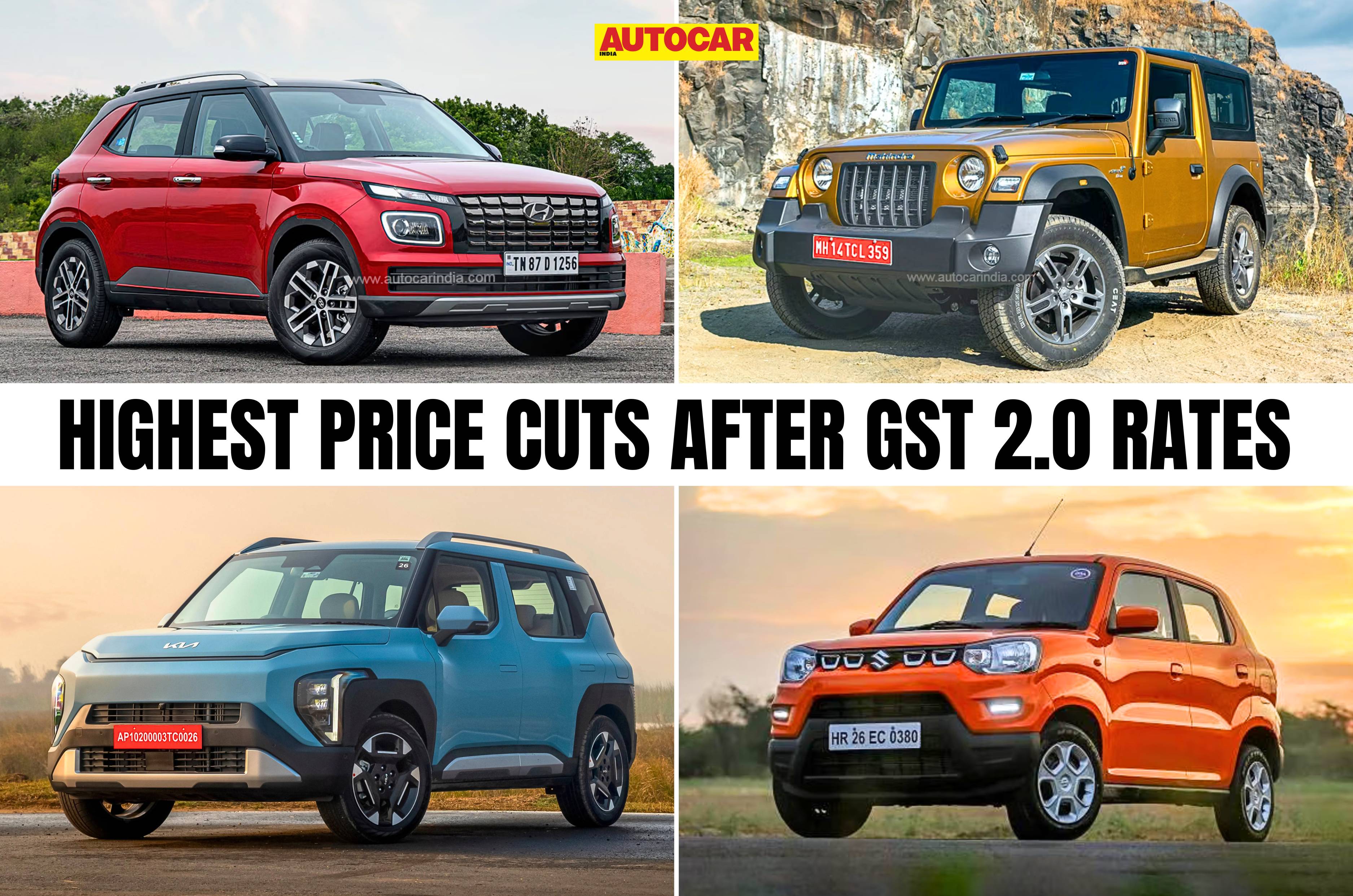 Biggest price cuts after GST 2.0